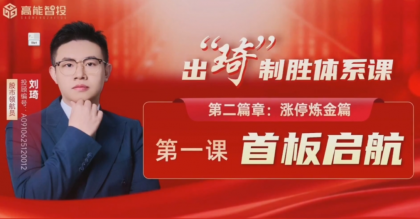 <strong>高能刘琦（男）从认知重塑到交易精成，出琦</strong>